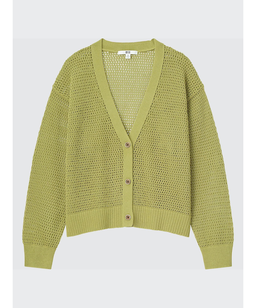 メッシュショートカーディガン(長袖)