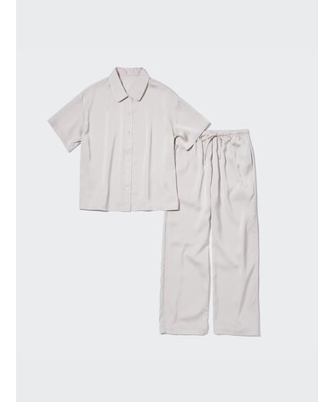 サテンパジャマ（半袖）