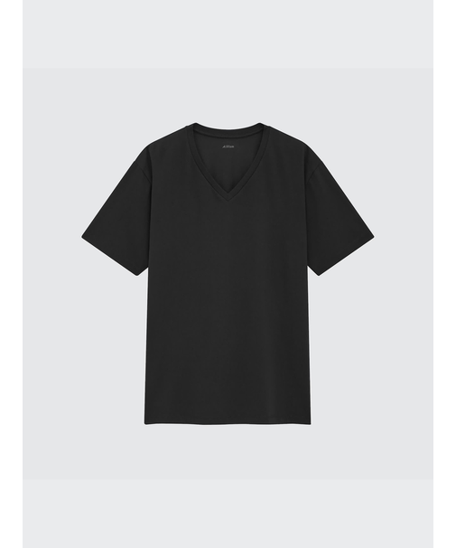 エアリズムコットンVネックT(半袖)