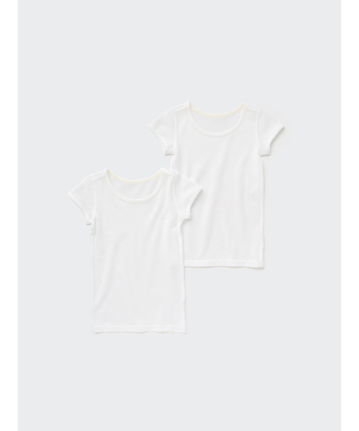 コットンメッシュインナーT(半袖・2枚組)