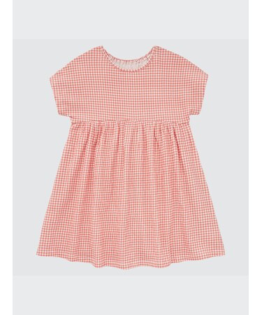 ワンピース（チェック・半袖）