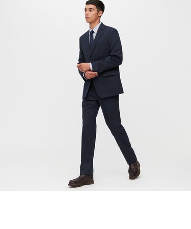 ストレッチウールスリムフィットパンツ