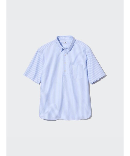 オックスフォードオーバーサイズプルオーバー（半袖）