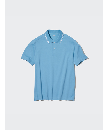 ドライカノコ襟ラインポロシャツ(半袖)