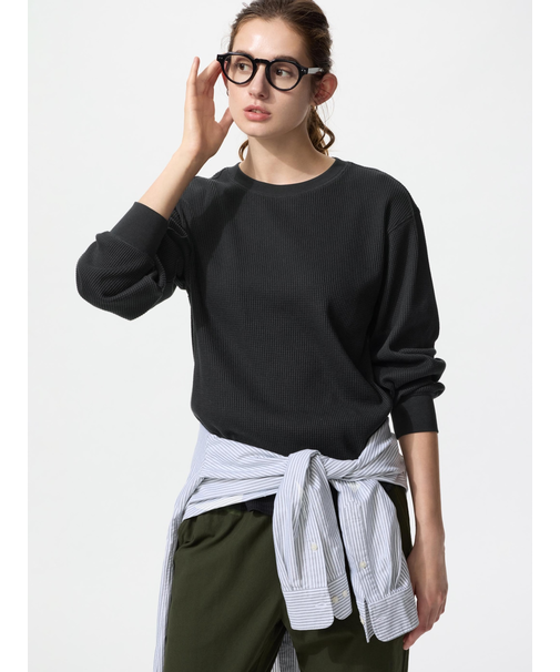 ワッフルT/長袖