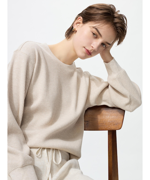 ワッフルT/長袖