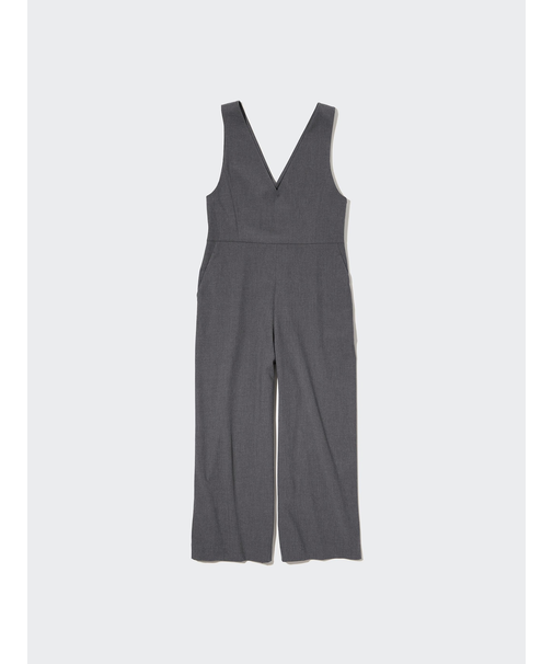 Vネックサロペット