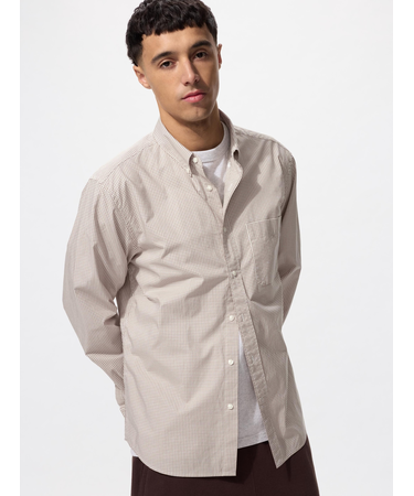 ブロードシャツ/チェック/ボタンダウン