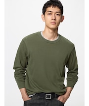 ソフトタッチクルーネックTシャツ/長袖