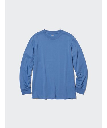 エアリズムコットンUVカットクルーネックT（長袖）