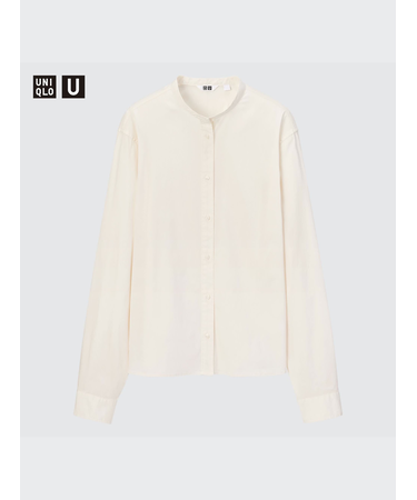 スタンドカラーシャツ(長袖)