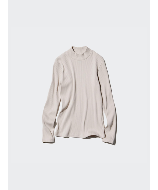 リブハイネックT