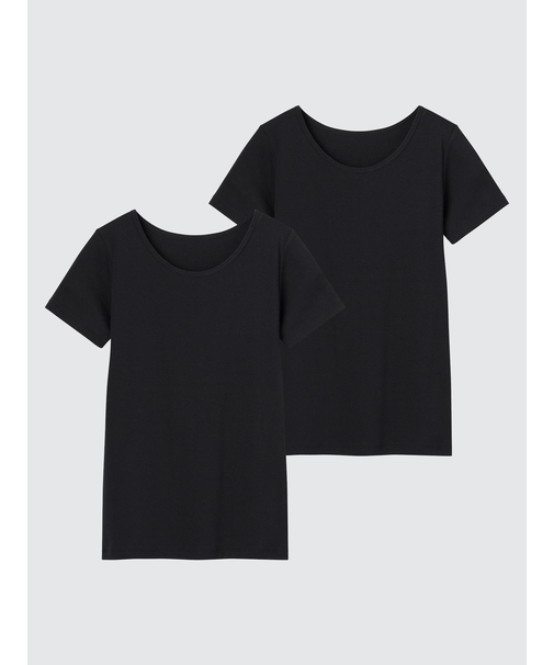 コットンインナーUネック(2枚組)