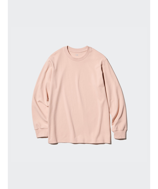 ソフトタッチクルーネックTシャツ/長袖