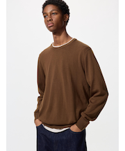 メリノクルーネックセーター