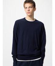 メリノクルーネックセーター