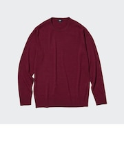 メリノクルーネックセーター