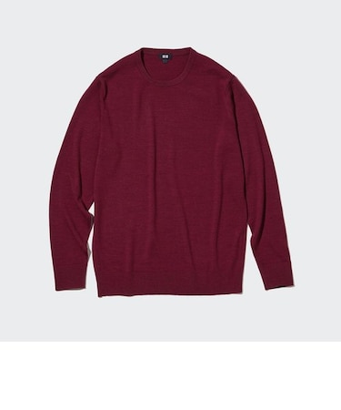 メリノクルーネックセーター