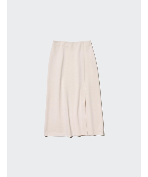 ストレッチダブルフェイススリットスカート（丈標準76～80cm）