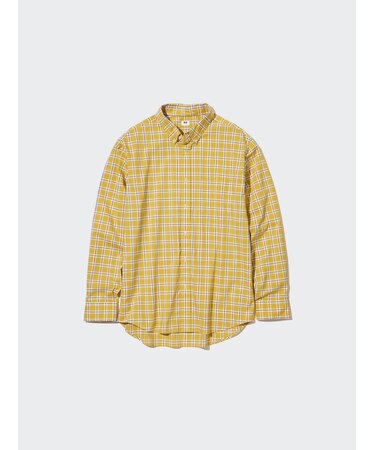 エクストラファインコットンブロードチェックシャツ（ボタンダウンカラー・長袖）