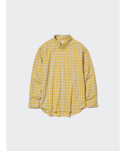 エクストラファインコットンブロードチェックシャツ（ボタンダウンカラー・長袖）