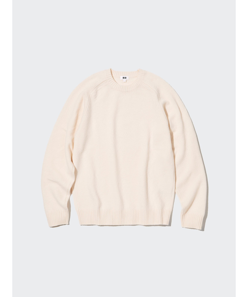 ラムクルーネックセーター
