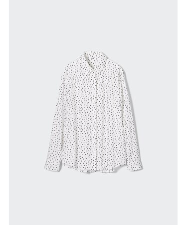 レーヨンプリントブラウス（長袖）