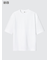 エアリズムコットンオーバーサイズTシャツ/5分袖