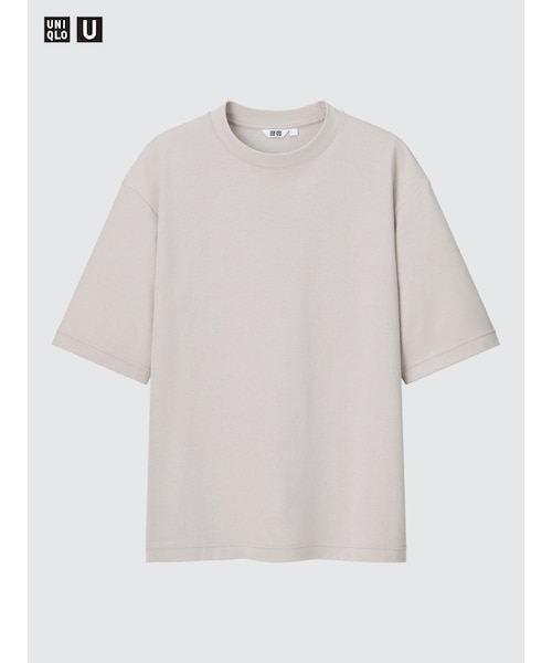 エアリズムコットンオーバーサイズTシャツ/5分袖｜ユニクロの通販