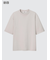 エアリズムコットンオーバーサイズTシャツ/5分袖