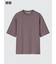 エアリズムコットンオーバーサイズTシャツ/5分袖