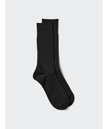 スーピマコットンワイドリブソックス