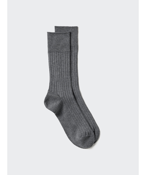 スーピマコットンワイドリブソックス