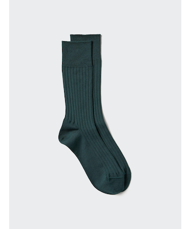 スーピマコットンワイドリブソックス