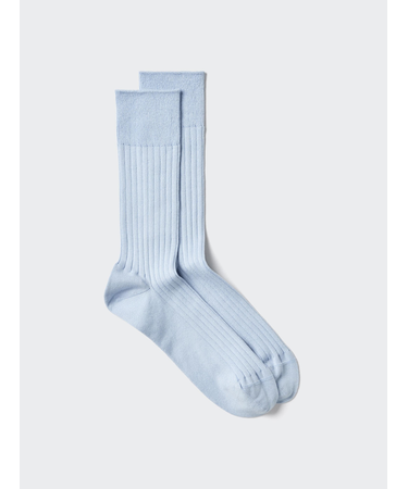 スーピマコットンワイドリブソックス