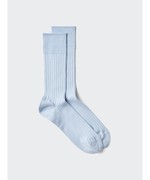 スーピマコットンワイドリブソックス