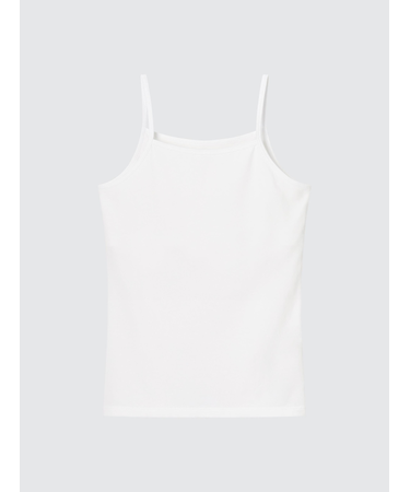 GIRLS エアリズムコットンブレンド胸二重キャミソール