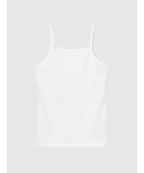 GIRLS エアリズムコットンブレンド胸二重キャミソール