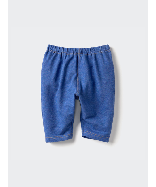 リラックスフィットレギンス/デニムライク/7分丈