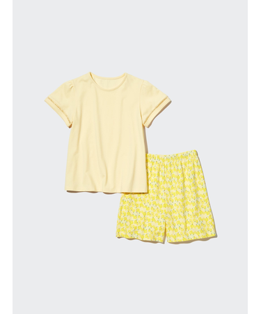 GIRLS エアリズムコットンブレンドセット(フルーツ・半袖)