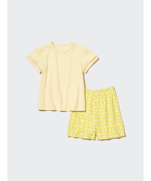 GIRLS エアリズムコットンブレンドセット(フルーツ・半袖)