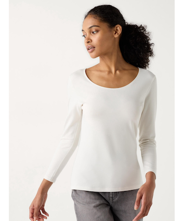 極暖ヒートテックコットンUネックT/8分袖