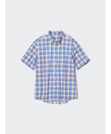 エクストラファインコットンブロードチェックシャツ（半袖）