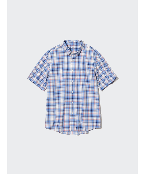 エクストラファインコットンブロードチェックシャツ（半袖）