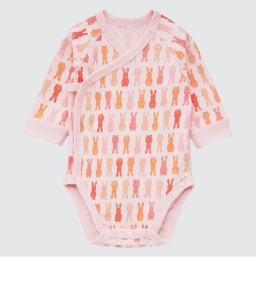 Joy of Print ボディスーツ（長袖・前開き）