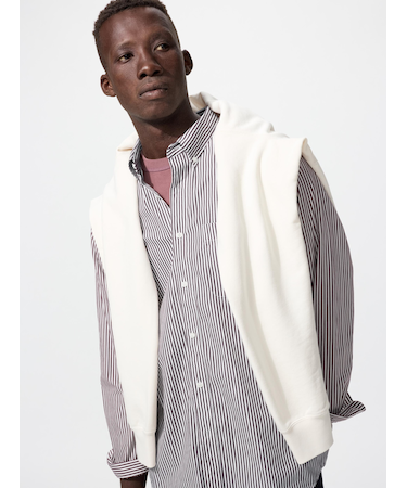 ブロードシャツ/ストライプ/ボタンダウン