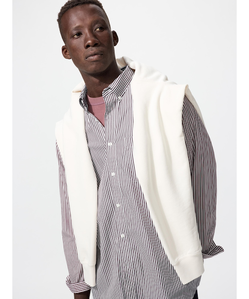 ブロードシャツ/ストライプ/ボタンダウン