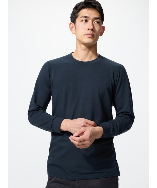 極暖ヒートテックコットンクルーネックT/9分袖｜ユニクロの通販｜&mall