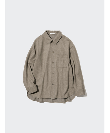 ブラッシュドジャージーシャツジャケット セットアップ可能