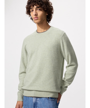 カシミヤクルーネックセーター